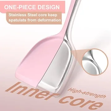 Silicone Kitchen Utensils Set - Heat Resistant BPA Free