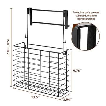 Over the Cabinet Cutting Board Organizer for Kitchen