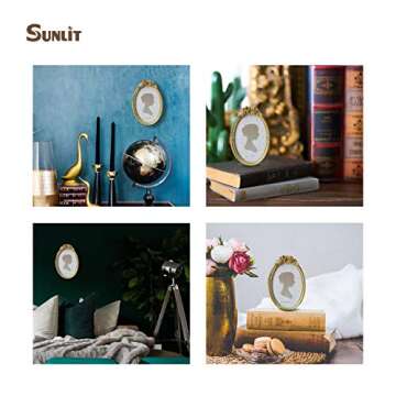 Sunlit Vintage Picture Frame 4x6 Inch Elegant Gold Display