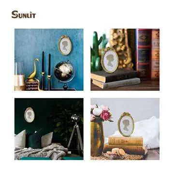 Sunlit Vintage Picture Frame 4x6 Inch Elegant Gold Display