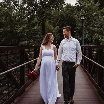 Wedding Dresses for Bride 2023 US 16 White Lace Bridal Gowns for Civil Wedding for Beach Wedding