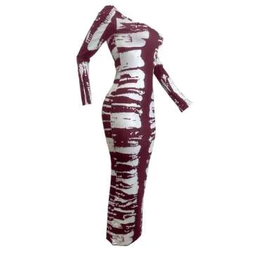 Elegant HQQYOO Bodycon Maxi Dress for Women