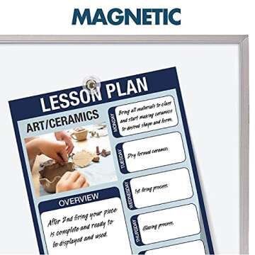 Quartet Magnetic Dry Erase White Board – Durable & Stain-Free