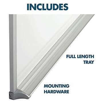 Quartet Magnetic Dry Erase White Board – Durable & Stain-Free