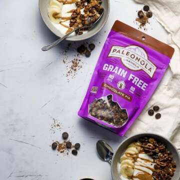 Paleonola Grain Free Gluten Free Non-GMO Granola, Chocolate Fix Flavor - Pack of 2, 10 Oz. ea.