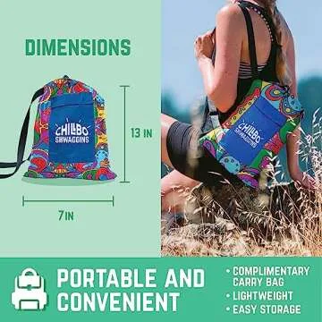 Chillbo Shwaggins Inflatable Couch – Cool Inflatable Lounger Easy Setup is Perfect for Beach Gear, Camping Fun and Festival Accessories.