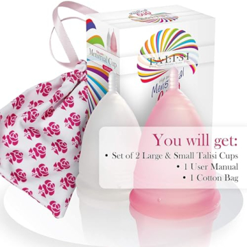 Talisi Menstrual Cups Set of 2 - Eco-Friendly Silicone