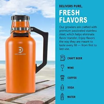 DrinkTanks 64 oz Insulated Craft Growler - Ultimate Beverage Solution