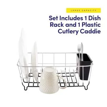 Stylish Sweet Home Dish Drying Rack Set for Every Kitchen