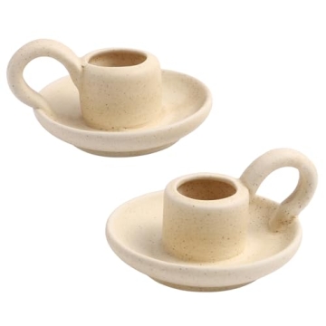 Cabilock Ceramic Candle Holder Set Elegant Home Decor