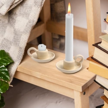 Cabilock Ceramic Candle Holder Set Elegant Home Decor