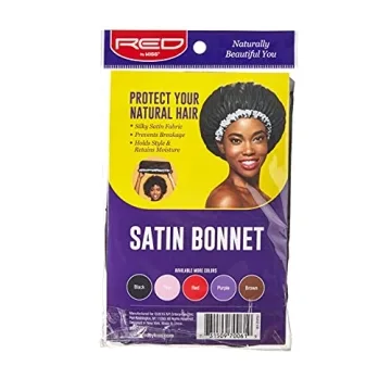 Red by Kiss Satin Bonnet Black Perfect for Hair Care