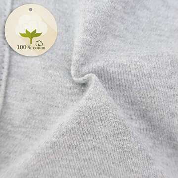 HappyTree 2 Pack Baby Hat Bonnet Soft 100% Combed Cotton Toddler Infant Beanie Pilot Caps, Grey + Navy, Large