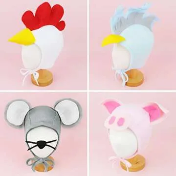 HappyTree 2 Pack Baby Hat Bonnet Soft 100% Combed Cotton Toddler Infant Beanie Pilot Caps, Grey + Navy, Large