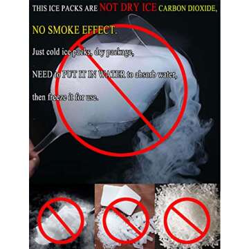 RAINBOW Dry Ice Packs for Food Shipping and Coolers