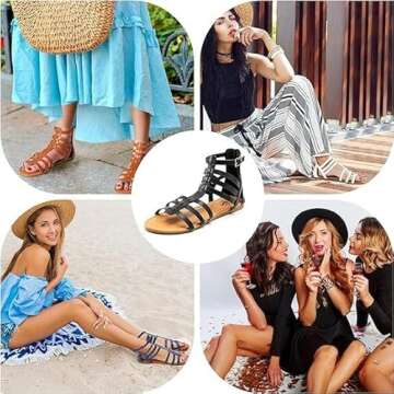 Trary Women's Gladiator Sandals for Ultimate Comfort