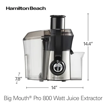 Hamilton Beach Big Mouth Juice Extractor - Ultimate Juicing Solution