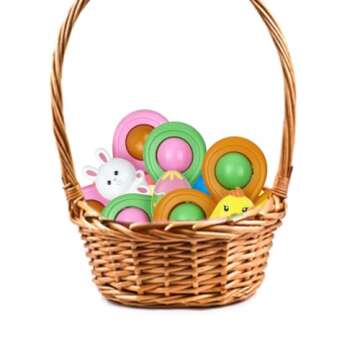 Jofan 3 Pack Easter Suction Cup Spinner Toys for Baby Toddlers Kids Easter Basket Stuffers Gifts Fillers Party Favors