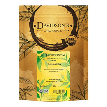 Davidson's Genmaicha Tea - 16 oz Organic Loose Leaf Delight
