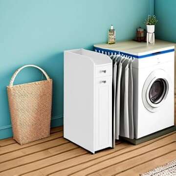 VASAGLE Slim Bathroom Storage Cabinet with Drawers