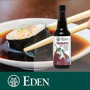 Eden Organic Tamari Soy Sauce, Naturally Fermented from Non GMO USA Soybeans, Gluten Free, 10 oz