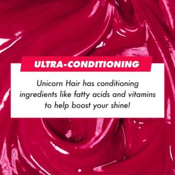 Lime Crime Full Coverage Unicorn Hair Dye, Lipstick - Damage-Free Semi-Permanent Hair Color Conditions & Moisturizes - Temporary Hair Tint Kit Has A Sugary Citrus Vanilla Scent - Vegan