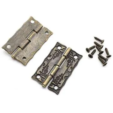 Antique Bronze Hasp Latch & Hinge Kit for Vintage Decor