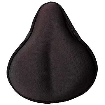 Kamay's Wide Gel Bicycle Saddle Cushion Silicone Cushion for Pain-Free Cycling