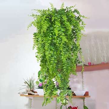 Artificial Hanging Ferns - Perfect Faux Plants for Any Home
