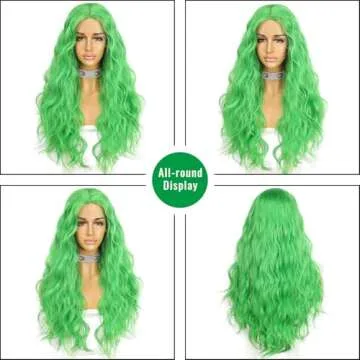 SAPPHIREWIGS Green Lace Front Wig 24inch Natural Look