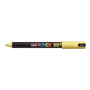 Posca Acrylic Paint Marker, PC-1MR Ultra Fine tip, Yellow (PX89797000)