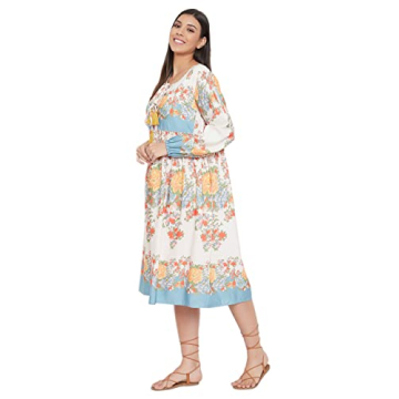 Elegant Oussum Gypsie Blu Women’s Midi Dress for Every Occasion