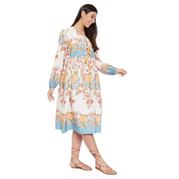 Elegant Oussum Gypsie Blu Women’s Midi Dress for Every Occasion
