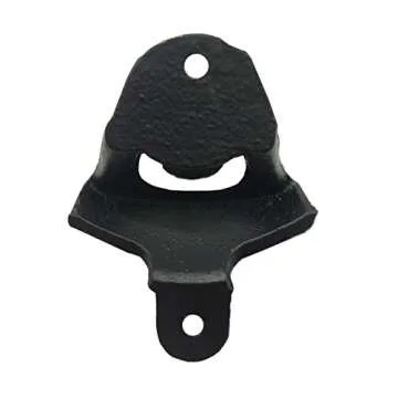 3PCS Cast Iron Wall Mounted Bottle Opener Vintage Beer Bottle Opener Suitable for Bars KTV Hotels Homes (Black)