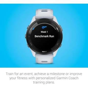 Garmin Forerunner 265 Running Smartwatch, Colorful AMOLED Display, Training Metrics and Recovery Insights, Whitestone and Tidal Blue (Renewed)