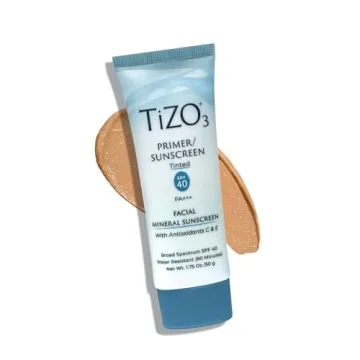 TiZO3 Facial Mineral Sunscreen and Primer - SPF 40 for Flawless Skin
