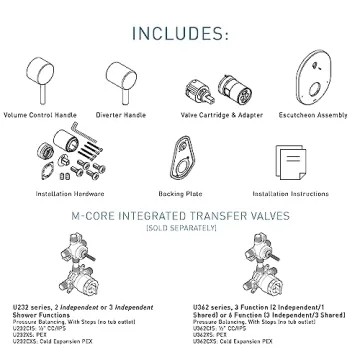 Moen Align Brushed Gold Shower Trim for Luxurious Bathrooms