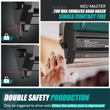 NEU MASTER 18 Gauge Cordless Nail Gun & Stapler