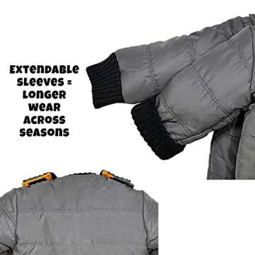 Buckle Me Baby Coats - Safer Car Seat Unisex Toddler Warm Winter Jacket/Quick Close Winter Coat - Grey Toasty - Size 2T - As Seen On Shark Tank