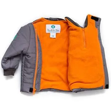 Buckle Me Baby Coats - Safer Car Seat Unisex Toddler Warm Winter Jacket/Quick Close Winter Coat - Grey Toasty - Size 2T - As Seen On Shark Tank