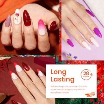 Beetles Spring Gel Nail Polish Set,23 pcs Green Brown Burgundy Purple Blue Pink Gel Polish Set DIY Home Soak Off UV Gel Kit with Base Gel Glossy Matte Top Coat DIY Manicure Gifts