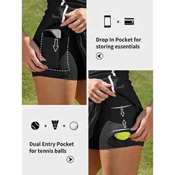 ATTRACO Women's Golf Dress with Built-In Bra and Shorts