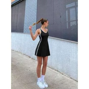 ATTRACO Women's Golf Dress with Built-In Bra and Shorts