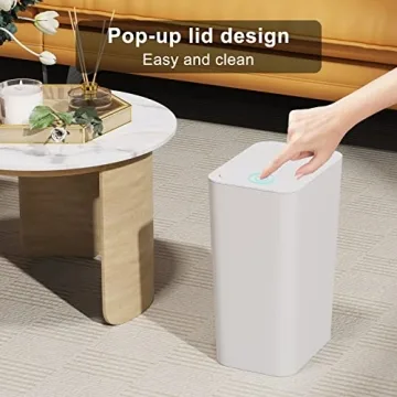 N. NETDOT 3 Pack Slim Trash Can Set for Small Spaces