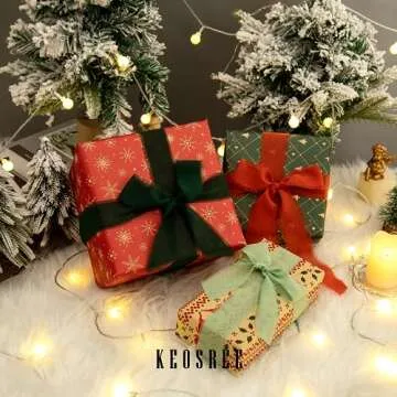 KEOSREE Chiffon Ribbon Set for Wrapping & Invitations