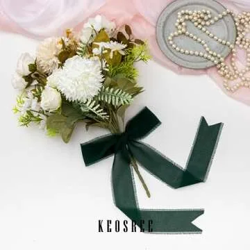 KEOSREE Chiffon Ribbon Set for Wrapping & Invitations