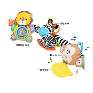 VX-star Baby Travel Play Arch - Eco-Friendly Stroller Accessory with Toys