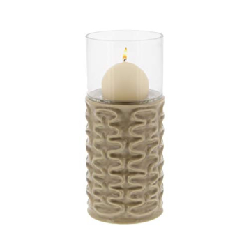Elegant Ridged Ceramic Candle Holders for Modern Decor