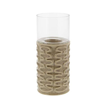 Elegant Ridged Ceramic Candle Holders for Modern Decor