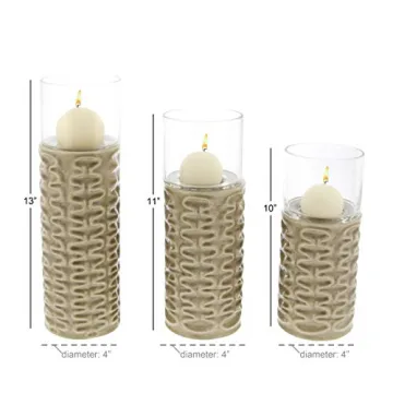 Elegant Ridged Ceramic Candle Holders for Modern Decor